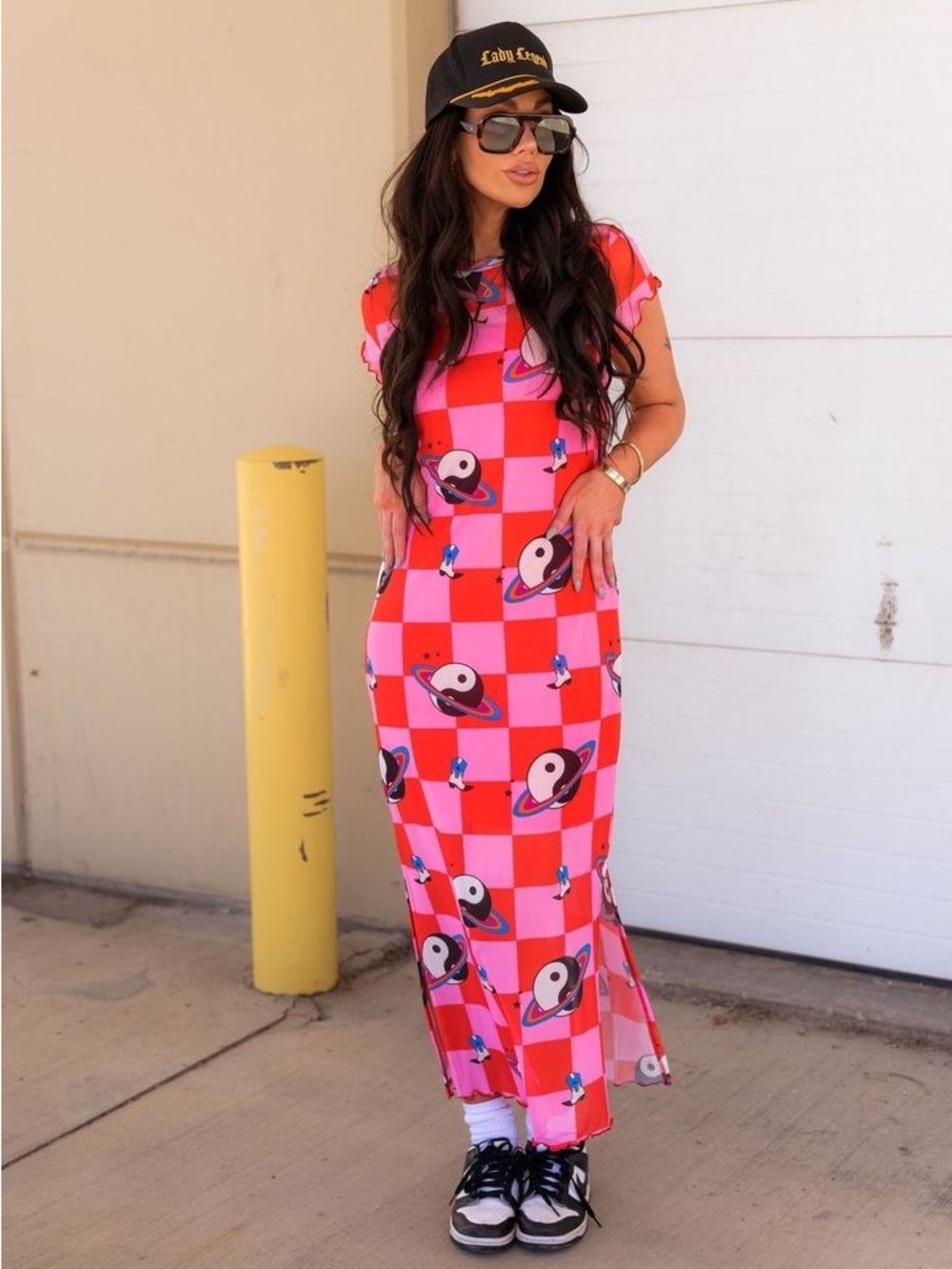 Dressed in Lala Mad About You Mesh Dress + Slip in Cosmic Cowgirl